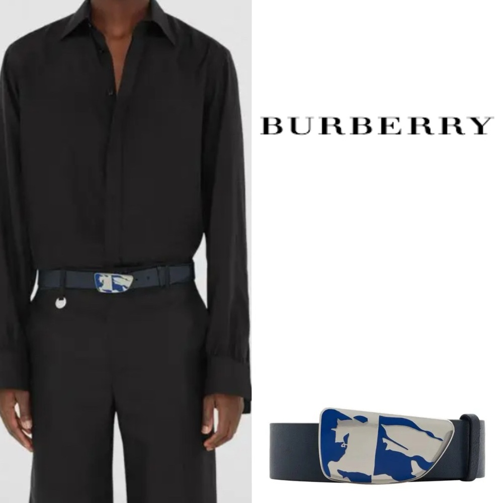 NWT $650 BURBERRY Leather Ekd Shield Belt size 40 (100)